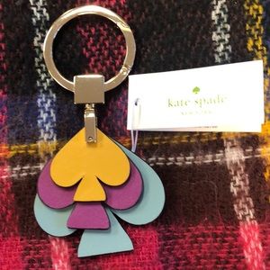 Kate Spade Seaside Leather Stacked Key Chain/Charm